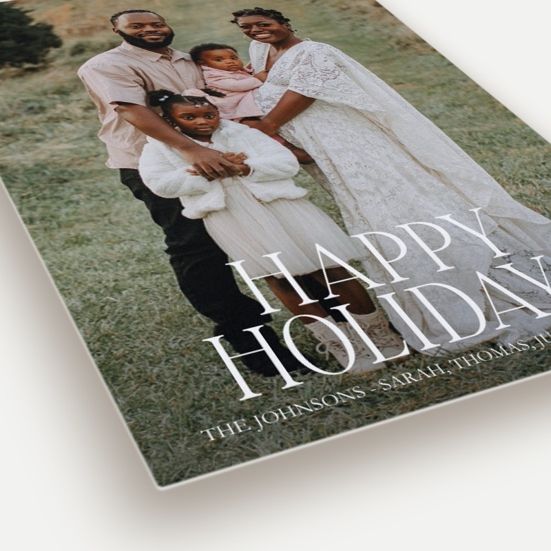 Modern Serif Holiday Card