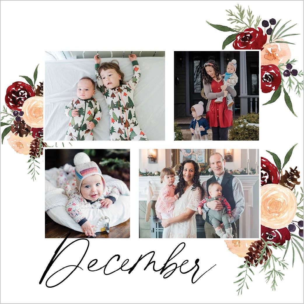 Seasonal Watercolor Florals by Kim Thoa 12x12 undefined  Wall Calendar