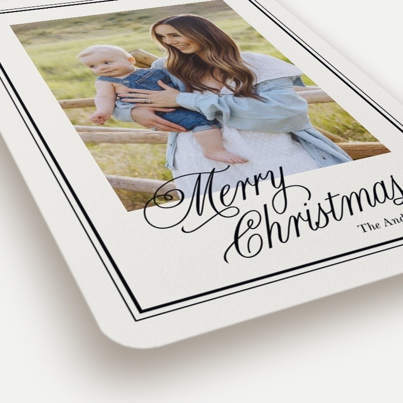 Framed Greeting Holiday Card