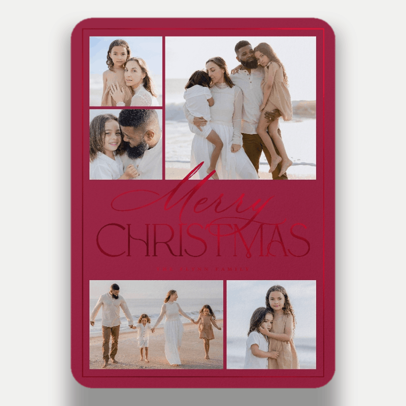 Refined Collage Holiday Card
