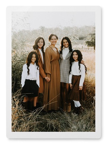 Simple Gallery of One Border Portrait 10x14 Multicolor  Metal Print