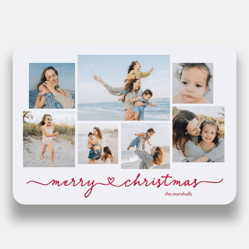 Script Joy Holiday Card