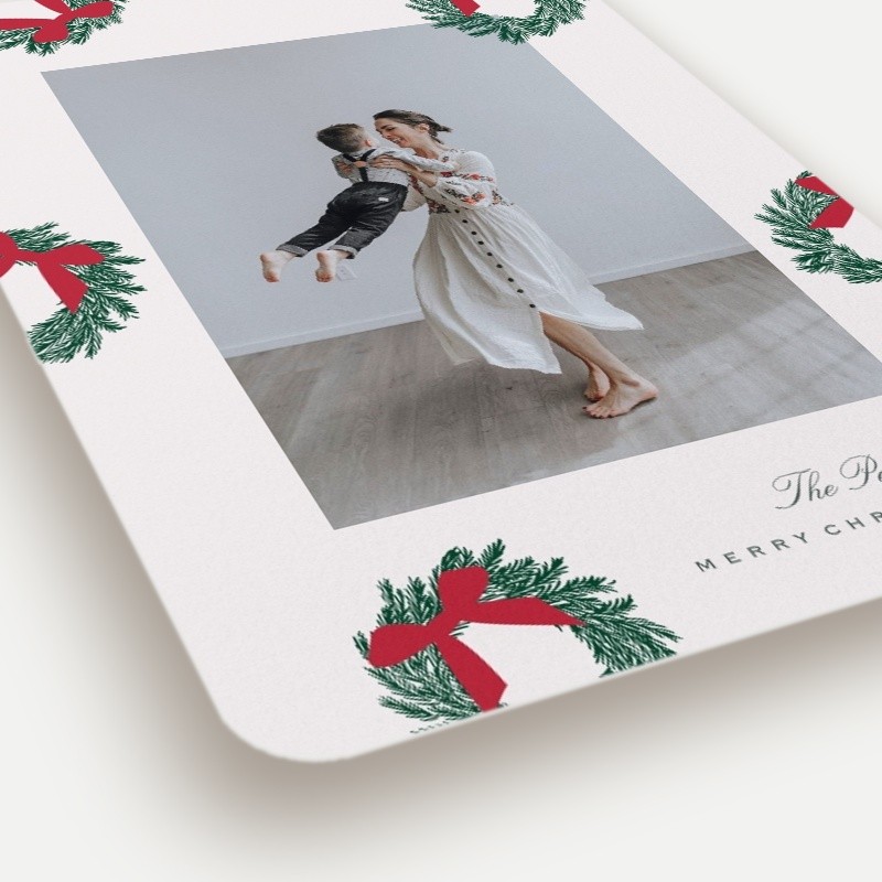 Wreath Corners Holiday Card