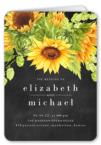 Portrait Wedding Program Cards