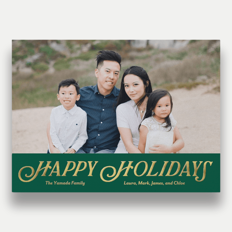 Classic Serif Holiday Card