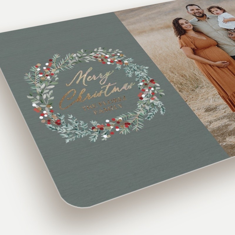 Berry Wreath Holiday Card