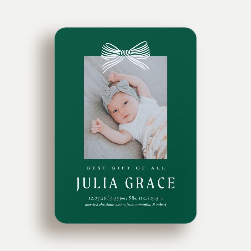 Little Bow Birth Announcement