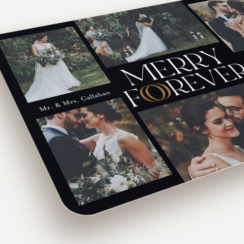 Forever Joined Holiday Card Forever Joined 5x7 Black Holiday Card