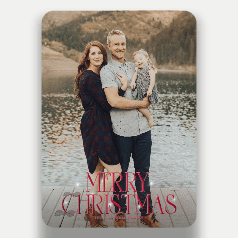 Soft Flare Holiday Card
