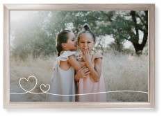 Double Heart Line Art