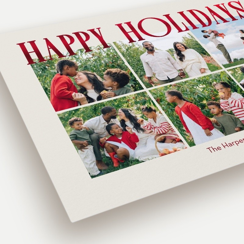 Elegant Serif Holiday Card