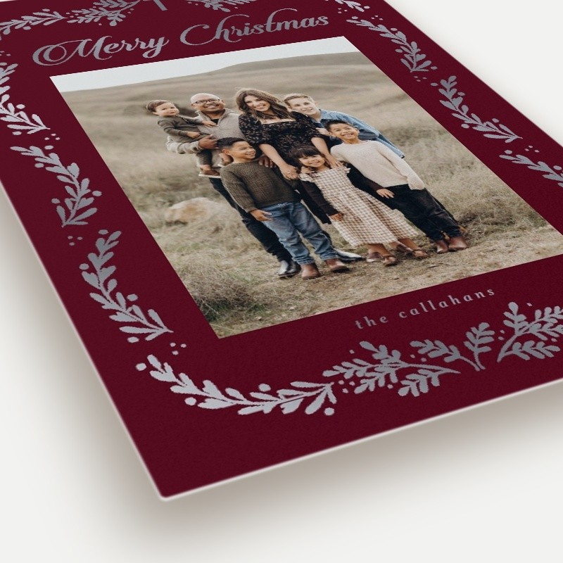 Faith Botanical Religious Christmas Card
