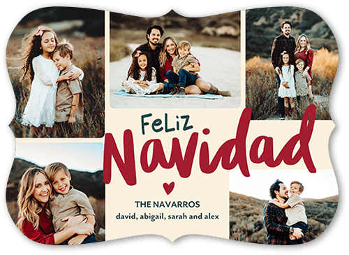 Loving Season 5x7 Beige  Holiday Card