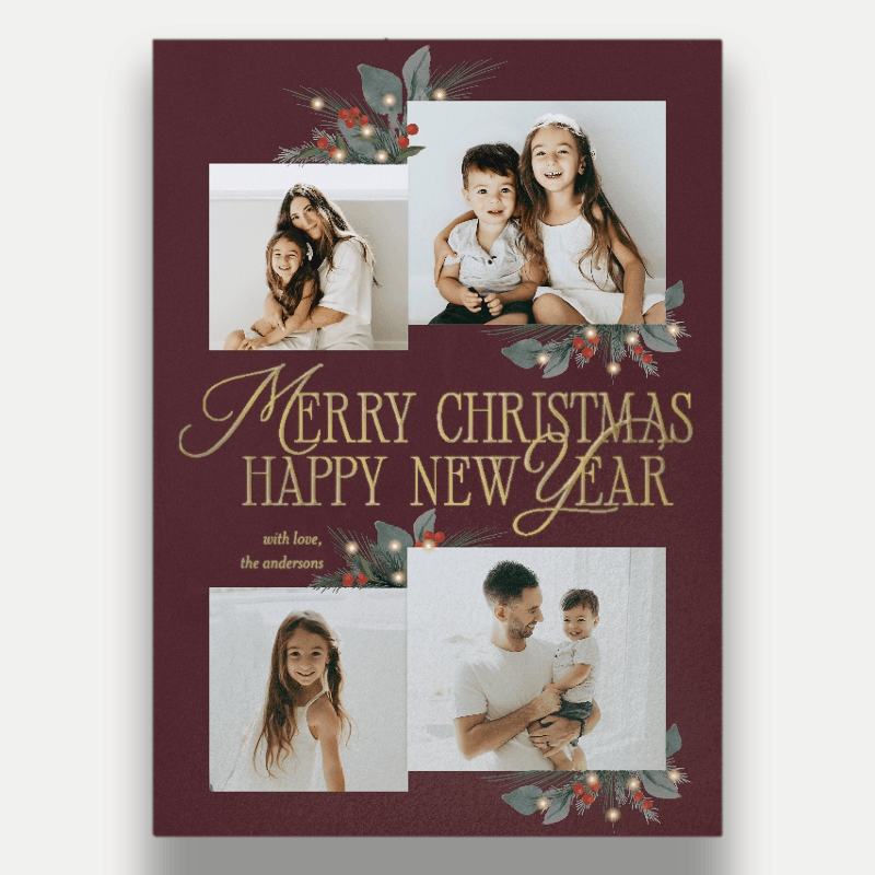Botanical Sentiment Holiday Card