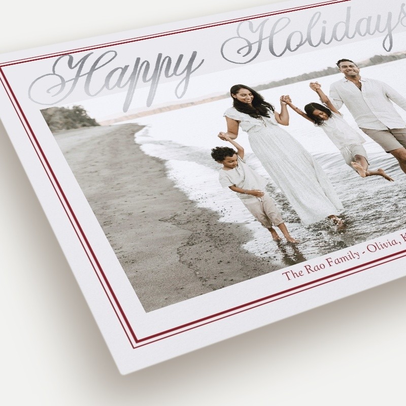 Grand Script Holiday Card