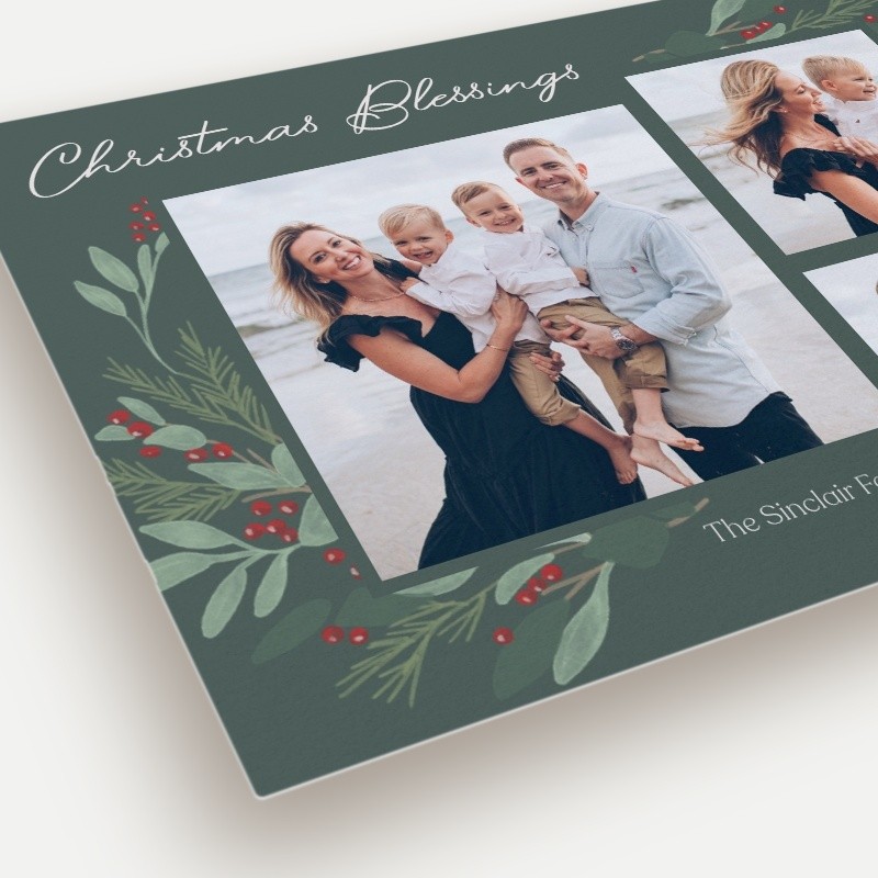 Berry Foliage Holiday Card