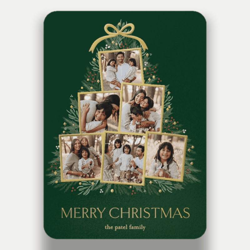 Tree Collage Holiday Card