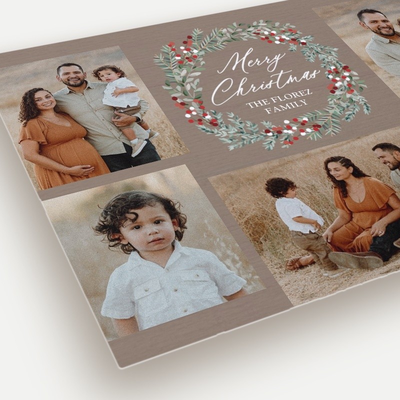 Berry Wreath Holiday Card