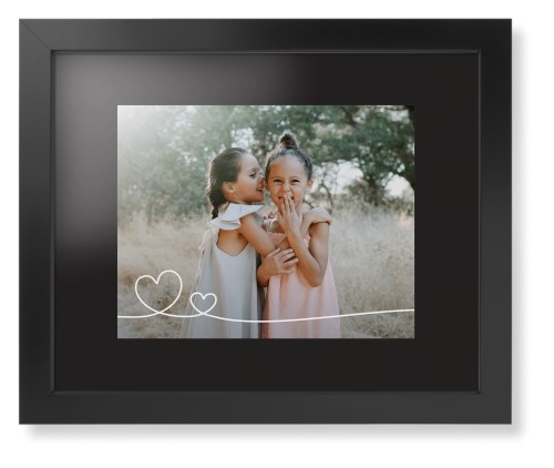 Double Heart Line Art