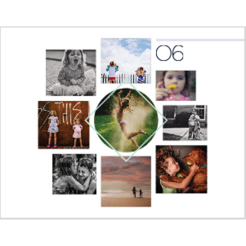 Modern Collage 8x11 undefined  Wall Calendar