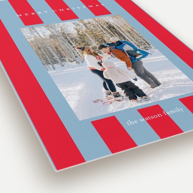 Candy Stripes Holiday Card