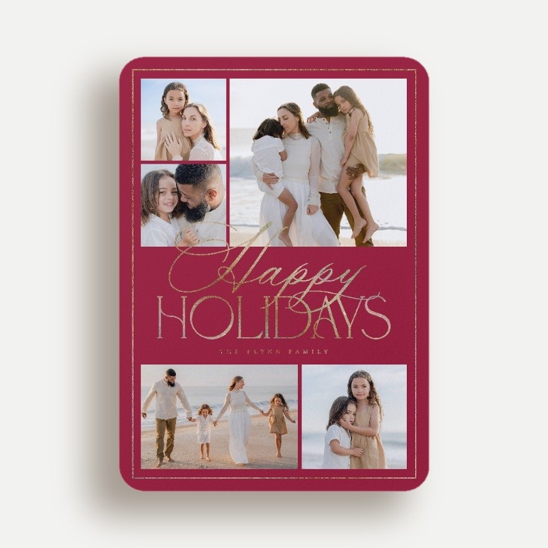 Refined Collage Holiday Card