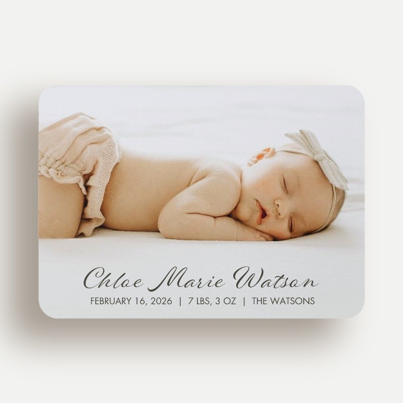 Sweetly Written Birth Announcement