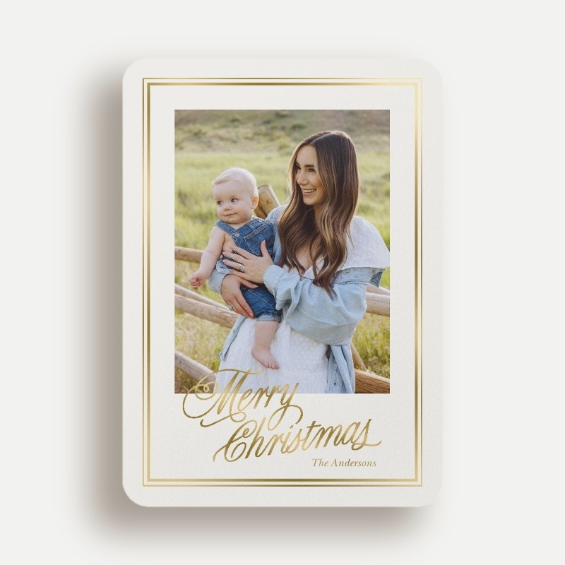 Framed Greeting Holiday Card