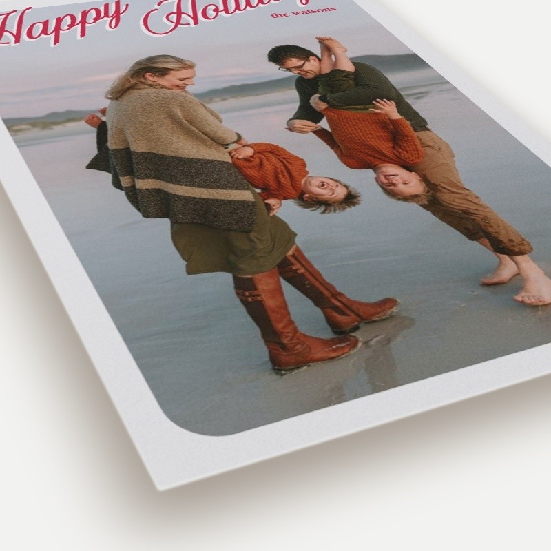 Classic Script Frame Holiday Card