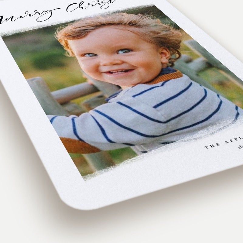 Angled Snapshot Holiday Card