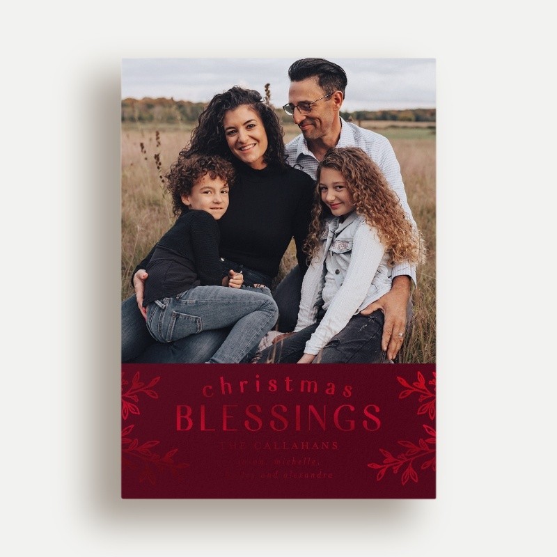 Foliage Frame Holiday Card