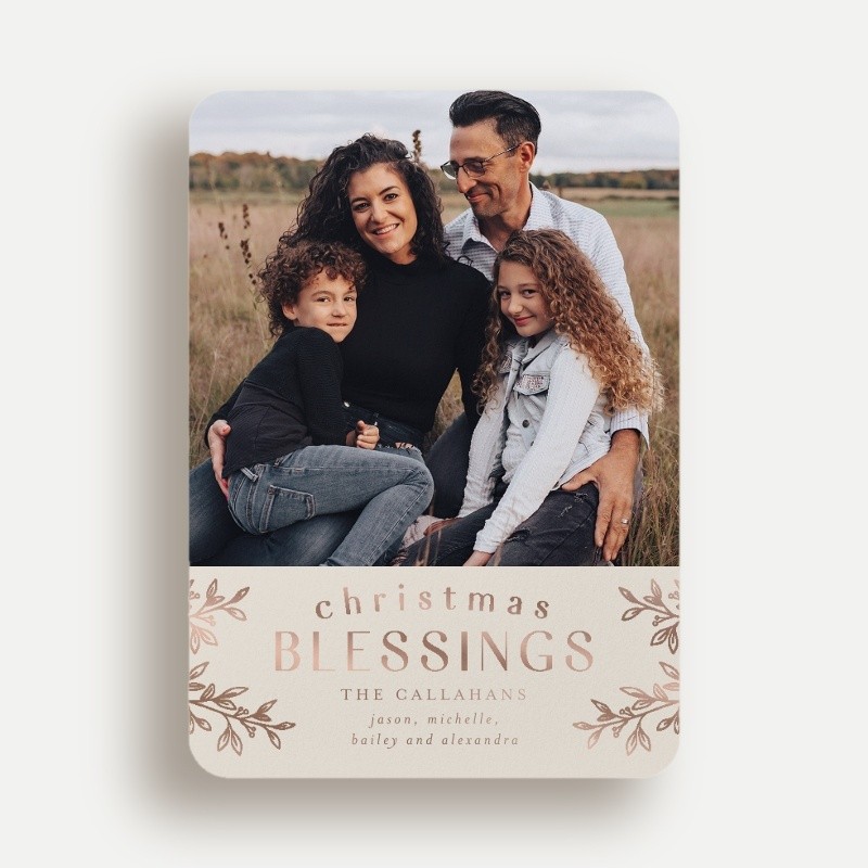 Foliage Frame Holiday Card