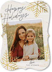 Rustic Foil Snowflakes