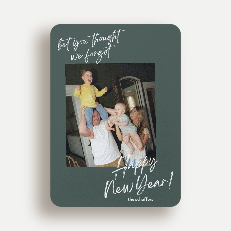 Playful Script New Year's Card
