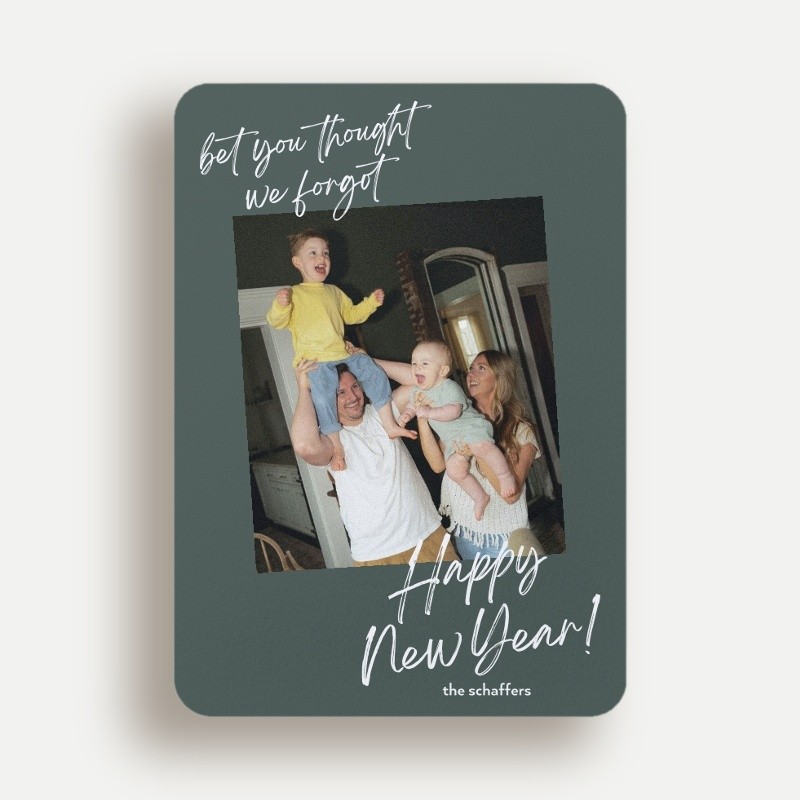Playful Script New Year's Card