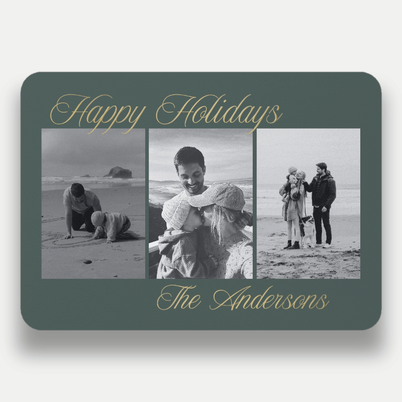 Elegant Signature Holiday Card