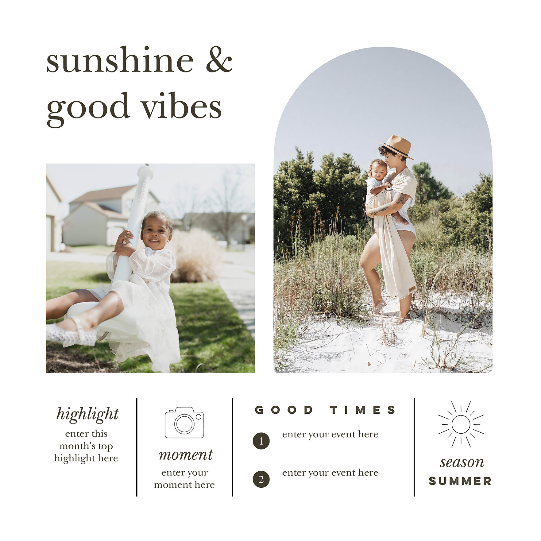 Modern Year In Review Gallery Calendar 12x12 undefined  Wall Calendar