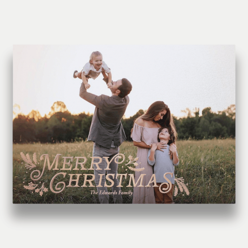 Botanical Swash Holiday Card