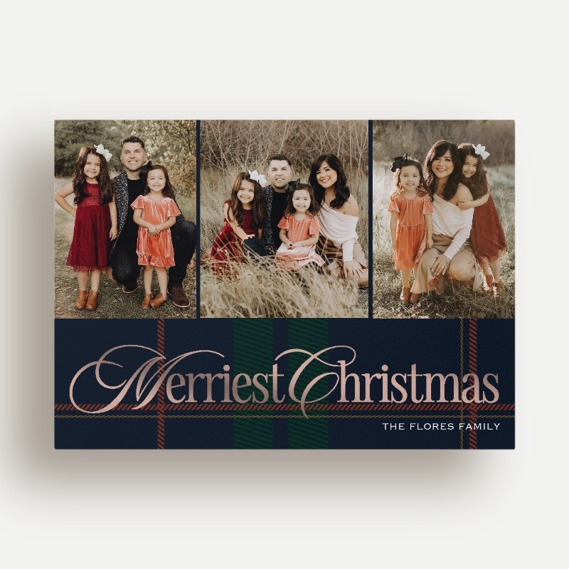 Preppy Plaid Holiday Card