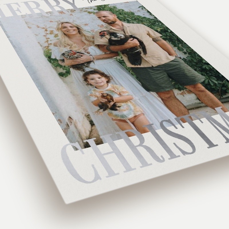 Bold Serif Holiday Card