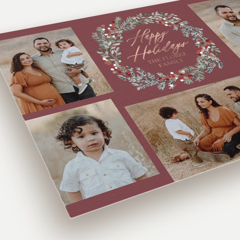 Berry Wreath Holiday Card