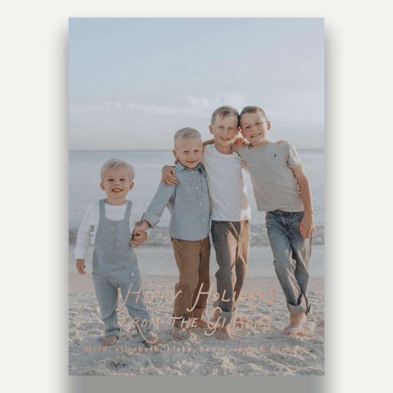 Handwritten Greeting Holiday Card