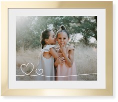 Double Heart Line Art