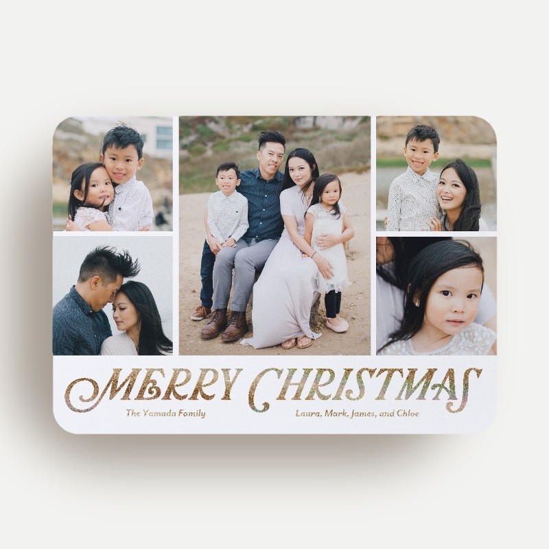 Classic Serif Holiday Card