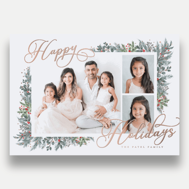 Wrapped Botanicals Holiday Card