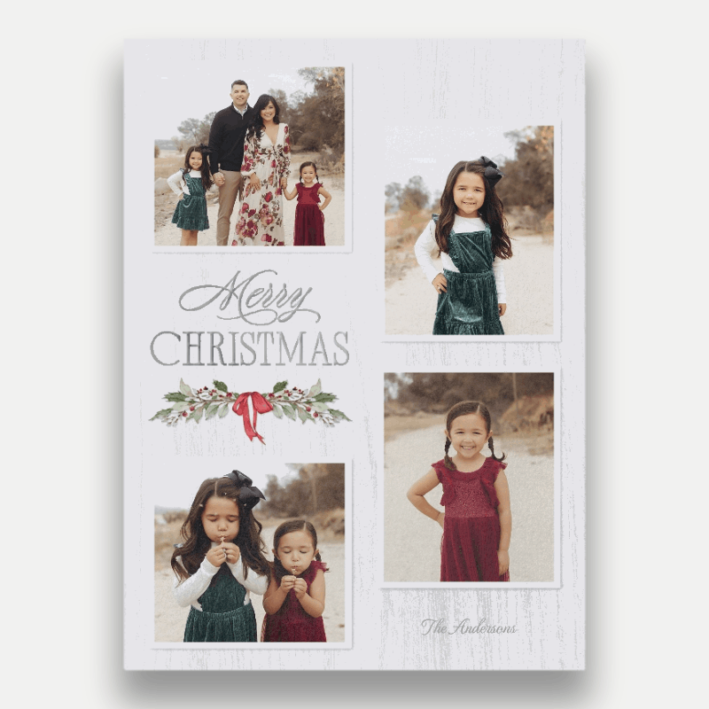 Holly Swag Holiday Card
