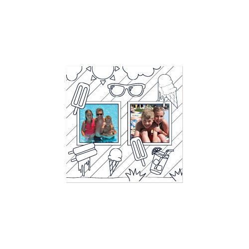 Kids Coloring Calendar 12x12 undefined  Wall Calendar