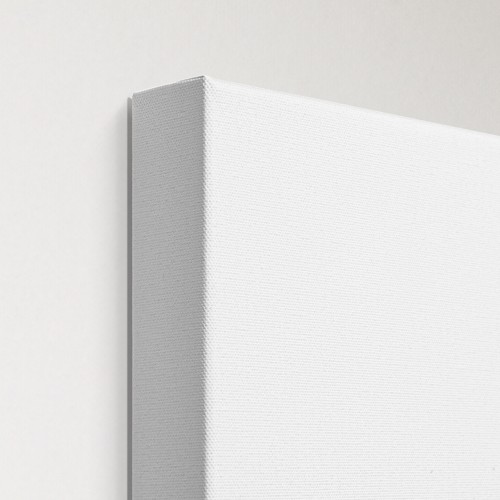 Brushstrokes 24x36 White  Canvas Print