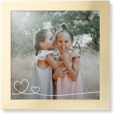 Double Heart Line Art