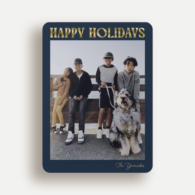 Bold Stack Holiday Card